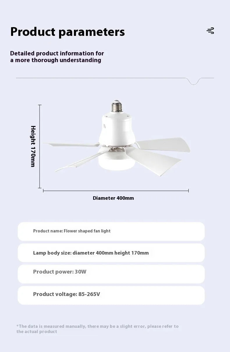 Fan Bulb Integrated Home Dormitory - Bellarte Enchanté Fan Bulb Integrated Home Dormitory